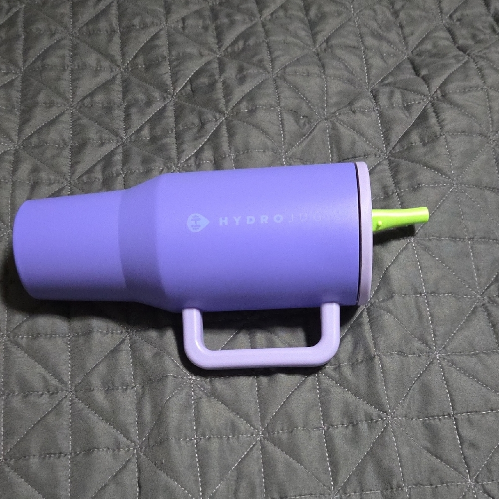 Hydro Flask Lavender Mug with Lime Straw